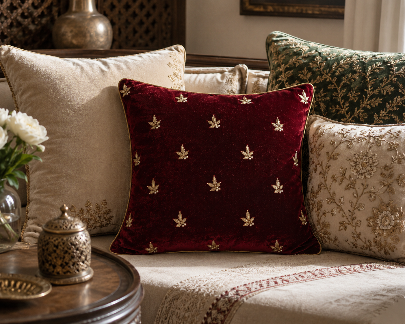 Ruby Velvet Pillow